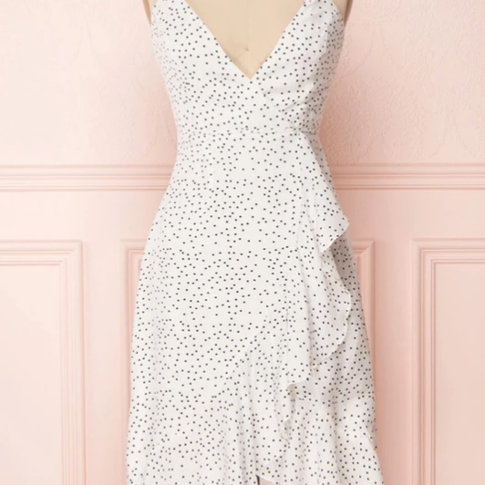 Wrap Polka Dot Tank Dress